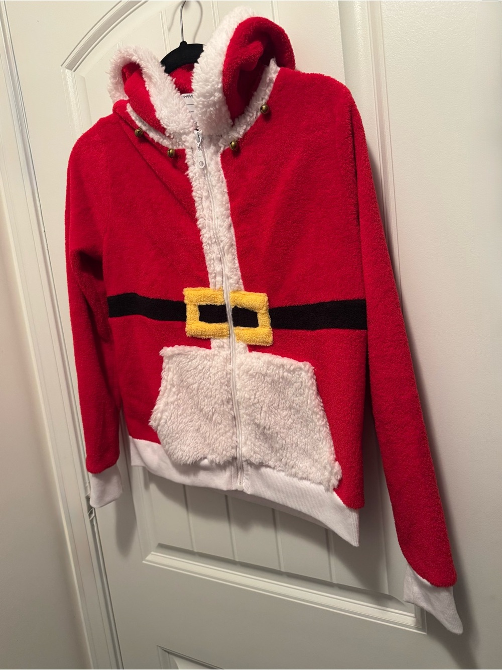 With Love Derek Santa Christmas Hoodie Size S NWT